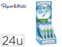 Papermate Expositor de 24 Lápices Correctores de 7 ml