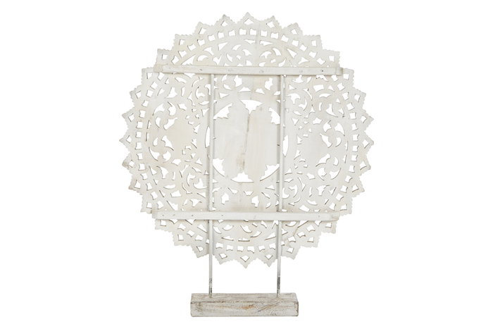 DKD Home Decor Escultura de Madera Tallada a Mano 88x14x108 cm