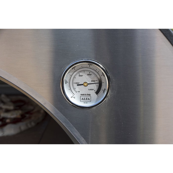 Alfa Forni Classico 2 Pizze Hybrid Grey Horno para pizza