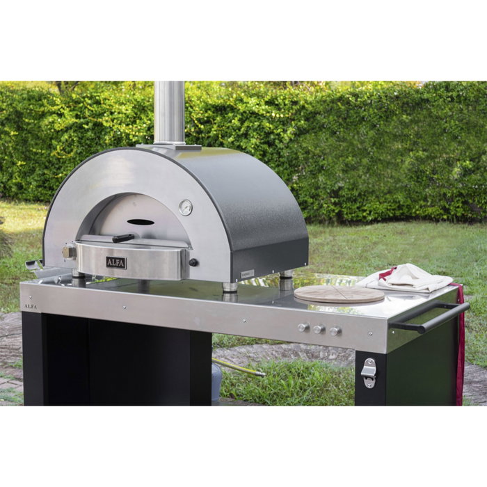 Alfa Forni Classico 2 Pizze Hybrid Grey Horno para pizza