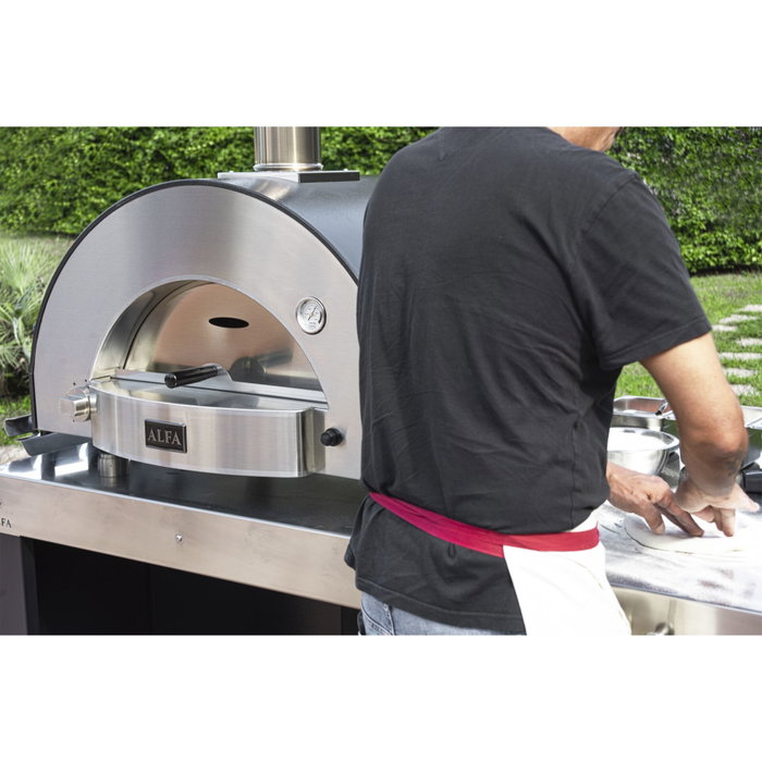 Alfa Forni Classico 2 Pizze Hybrid Grey Horno para pizza