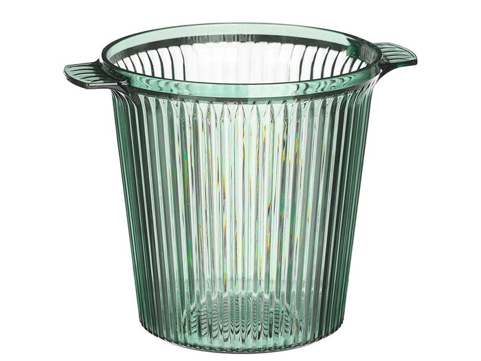 Leknes Champañera Rayas Verde 2.2L 21x17x16 cm Plástico (Set de 12)