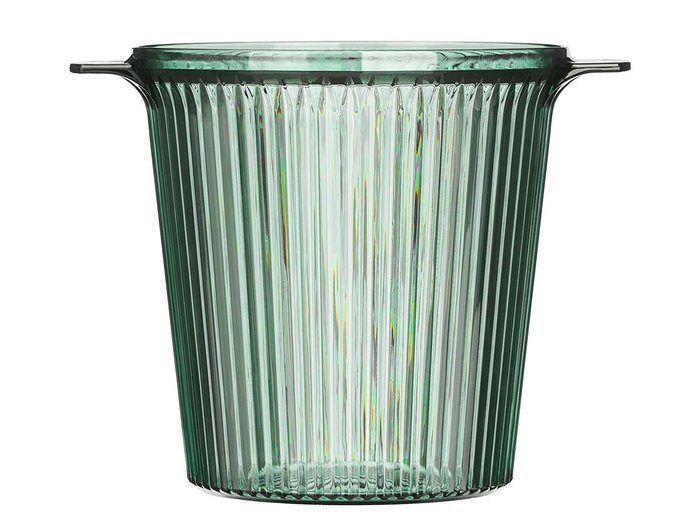 Leknes Champañera Rayas Verde 2.2L 21x17x16 cm Plástico (Set de 12)