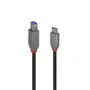 Lindy 36665 Cable USB-C a USB-B 3.2 Gen 1 (5Gbps) Negro 0.5m para Transferencia de Datos de Alta Velocidad