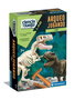 Clementoni Juego Arqueojugando T-Rex Fosforescente, Excava y Desentierra Restos de Tiranosaurio, 15x21x5.5 cm