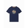 Camiseta de Manga Corta Infantil Jack & Jones Jjsummer Smu Vibe Tee Ss Crew Azul marino
