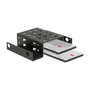DeLOCK Einbaurahmen 2 x 2.5 pulg. a 5.25 pulg. Negro