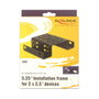 DeLOCK Einbaurahmen 2 x 2.5 pulg. a 5.25 pulg. Negro