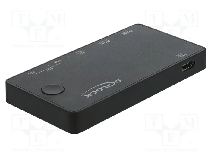 DeLOCK Conmutador KVM HDMI / USB-C™ 4K 60 Hz con USB 2.0 DeLOCK Conmutador KVM HDMI / USB-C™ 4K 60 Hz con USB 2.0
