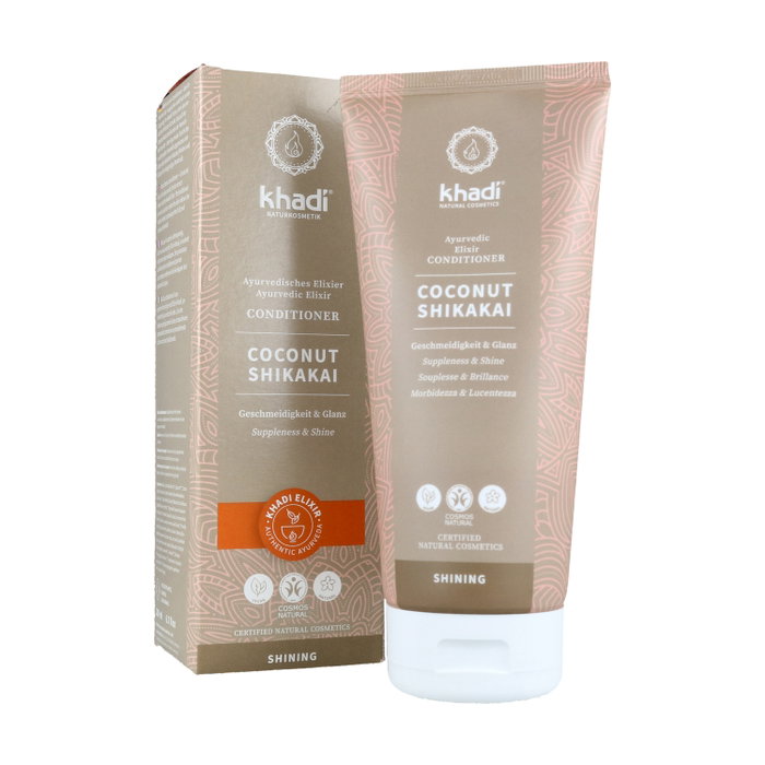 Khadi Acondicionador Coco Shikakai 200ml - Suavidad y Brillo Sedoso para Cabello Dañado Khadi Acondicionador Coco Shikakai 200ml - Suavidad y Brillo Sedoso para Cabello Dañado