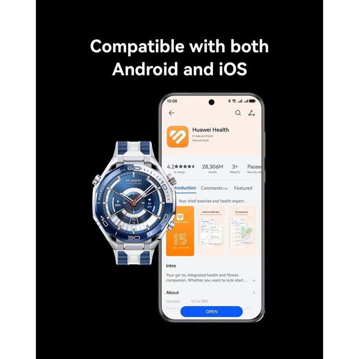 Smartwatch Huawei Watch Ultimate 2 Negro 1,5" 46 mm Ø 48 mm Smartwatch Huawei Watch Ultimate 2 Negro 1,5" 46 mm Ø 48 mm