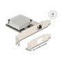 DeLOCK 90758 Tarjeta de Red PCI Express x4 Interna AQC107S 10 Gigabit Ethernet (10000 Mbit/s), 1 x RJ45, Compatible con Windows 10/11, Negro
