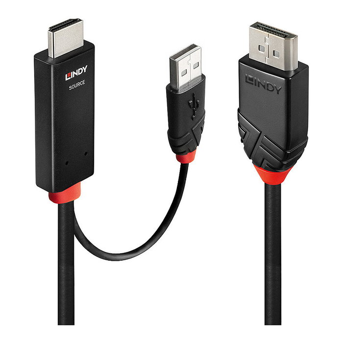 Lindy Cable Adaptador HDMI a DisplayPort 2m