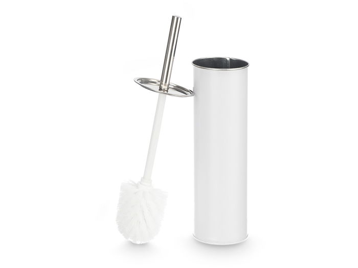 Berilo Escobillero Acero Blanco 9.8 x 9.8 x 26.8 cm (Set de 12)