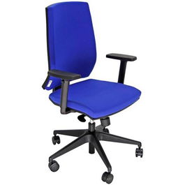 Unisit Silla Larissa Giratoria Sincro C-Ruedas Brazos Tejido Azul
