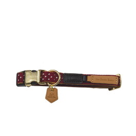 Nayeco Collar Mac Leather Monaco Rojo 36-48cm x 2cm