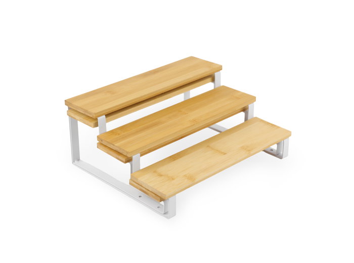 Inde Set de 2 Estantes para Cocina Color Negro, 12 Piezas