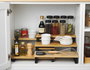 Inde Set de 2 Estantes para Cocina Color Negro, 12 Piezas