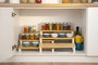 Inde Set de 2 Estantes para Cocina Color Negro, 12 Piezas