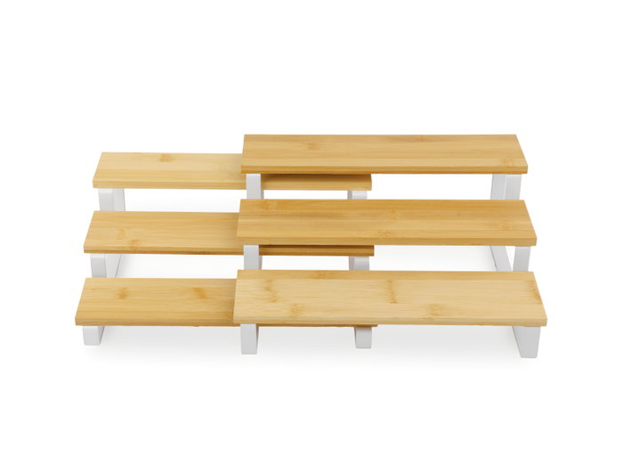 Inde Set de 2 Estantes para Cocina Color Negro, 12 Piezas