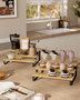 Inde Set de 2 Estantes para Cocina Color Negro, 12 Piezas