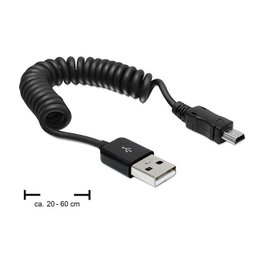 DeLOCK Cable USB 2.0 de USB A a Mini-USB de 0,6 m