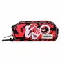 PRO-DG Estuche Portatodo Note Backflip Rojo con 3 Compartimentos y Ranuras para Lápices, Gran Capacidad 1.5L, Poliéster