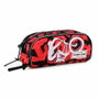 PRO-DG Estuche Portatodo Note Backflip Rojo con 3 Compartimentos y Ranuras para Lápices, Gran Capacidad 1.5L, Poliéster