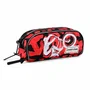 PRO-DG Estuche Portatodo Note Backflip Rojo con 3 Compartimentos y Ranuras para Lápices, Gran Capacidad 1.5L, Poliéster
