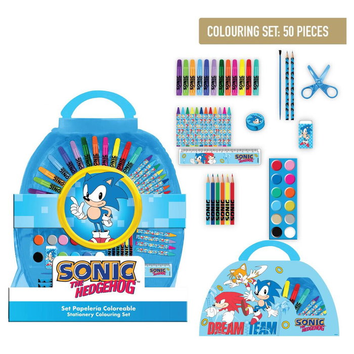 Cerdá Set Coloreable Sonic 50 Piezas