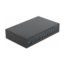 DeLOCK Hub Industrial 10 x USB 3.2 Gen 1 Tipo-A 64112