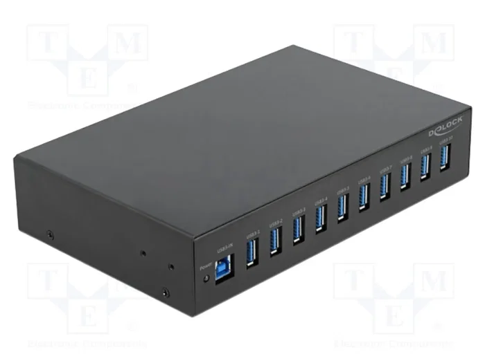 DeLOCK Hub Industrial 10 x USB 3.2 Gen 1 Tipo-A 64112