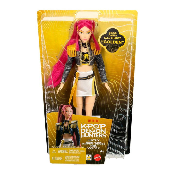 Mattel KPop Demon Hunters Muñeca Cantante Mira Golden