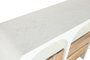 DKD Home Decor Buffet de Madera de Mango Reciclada Blanco