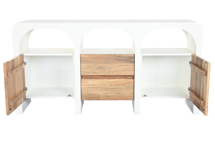 DKD Home Decor Buffet de Madera de Mango Reciclada Blanco DKD Home Decor Buffet de Madera de Mango Reciclada Blanco