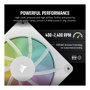 Corsair iCUE LINK LX120 RGB Pack de 3 Ventiladores 120mm Blanco