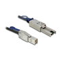 DeLOCK 83734 Cable Mini SAS HD SFF-8644 a Mini SAS SFF-8088, 1 m, Negro