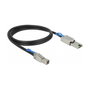DeLOCK 83734 Cable Mini SAS HD SFF-8644 a Mini SAS SFF-8088, 1 m, Negro