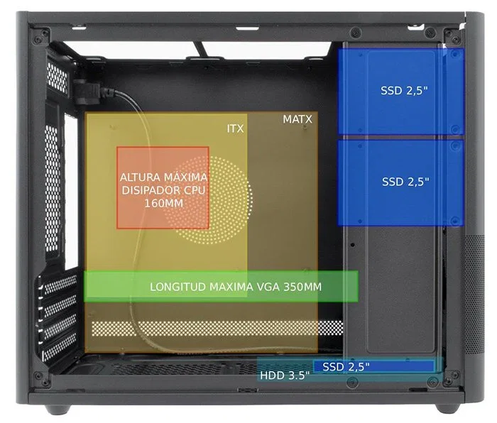 Coolbox MP2 Caja Semitorre Negro