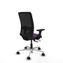 PIQUERAS Y CRESPO Silla de oficina Zulema con mecanismo Sincro/Traslack, Morado y Negro