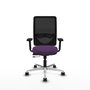 PIQUERAS Y CRESPO Silla de oficina Zulema con mecanismo Sincro/Traslack, Morado y Negro