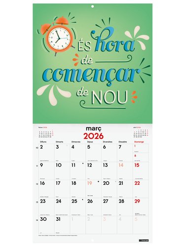 Calendari (2026) Catalan Finocam Paret Imatges Mensual Per Escriure 300X300 Frases Inspiradoras Calendari (2026) Catalan Finocam Paret Imatges Mensual Per Escriure 300X300 Frases Inspiradoras