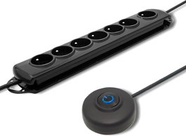 Qoltec Regleta de protección 7 tomas QS 1.5m negra