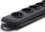Qoltec Regleta de protección 7 tomas QS 1.5m negra