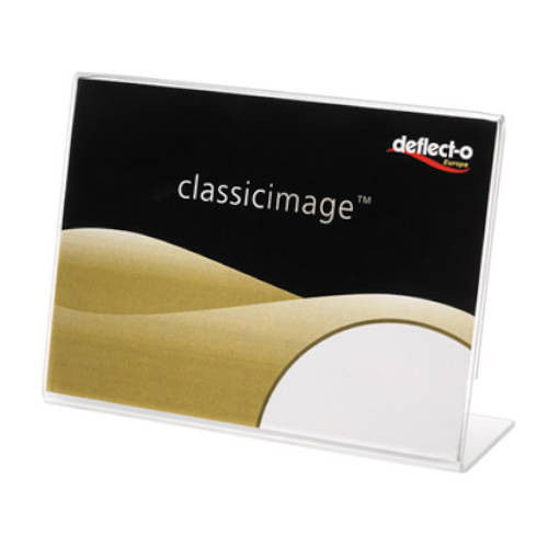 Deflecto Expositor de Sobremesa en Forma L Poliestireno 90x60 mm Horizontal 480301 Deflecto Expositor de Sobremesa en Forma L Poliestireno 90x60 mm Horizontal 480301