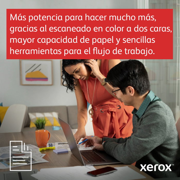 Xerox versalink c625 a4 50 ppm copia/impresión/escaneado/fax a doble cara ps3 pcl5e/6 2 bandejas 650 hojas