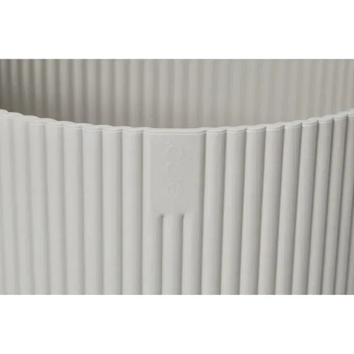 Elho ELH8711904494377 Maceta redonda Vibes Fold 30, Blanco, Ø 30 x H 27 cm, Interior, 100% Reciclado