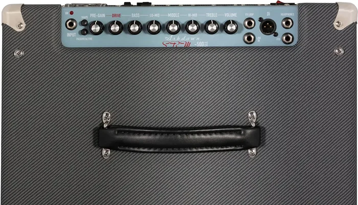 Ashdown UK-SBM-210-500 Combo de Bajo 2x10" 500W, Fabricado en Reino Unido, Charcoal Tweed, con Overdrive, FX Loop, DI y Salida de Auriculares