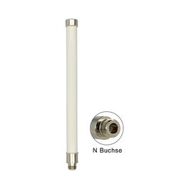 DeLOCK Antena WiFi Exterior Omnidireccional 8 dBi N 89440 2.4 y 5 GHz 802.11 a/ac/b/g/h/n 28 cm para Montaje en Mástil