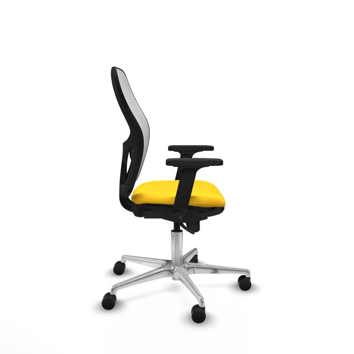 PIQUERAS Y CRESPO Silla de oficina Jorquera Sincro Amarillo y Blanco PIQUERAS Y CRESPO Silla de oficina Jorquera Sincro Amarillo y Blanco